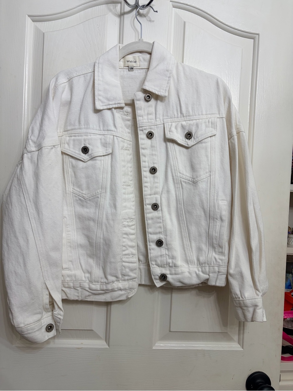 Wishlist White Denim Trucker Jacket